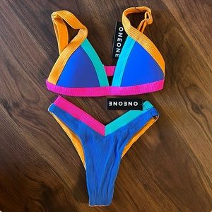 ONEONE Swimwear *Top and Bottom* Bondi Kameron top + cheeky bottom bikini NWT XS